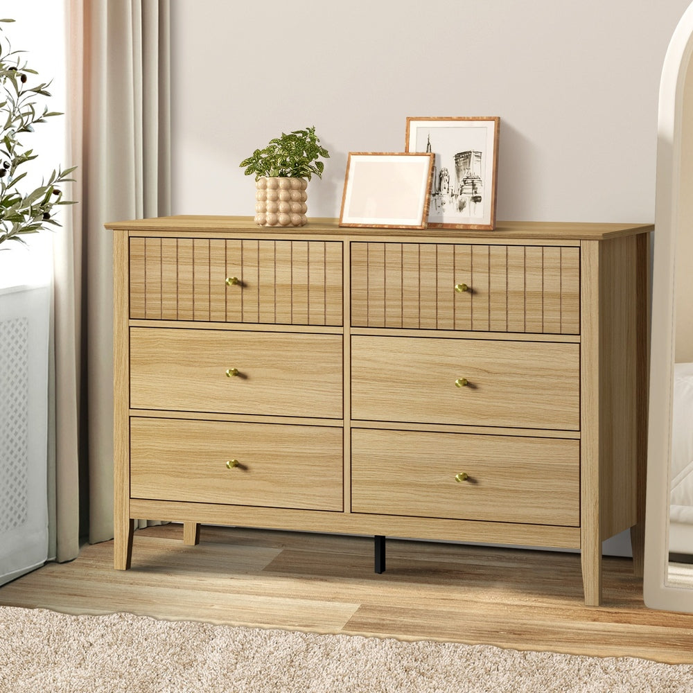 Hilda 6 Drawer Chest Natural