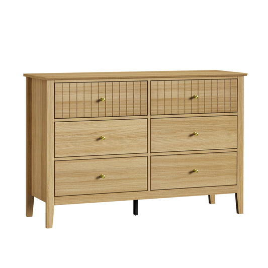 Hilda 6 Drawer Chest Natural