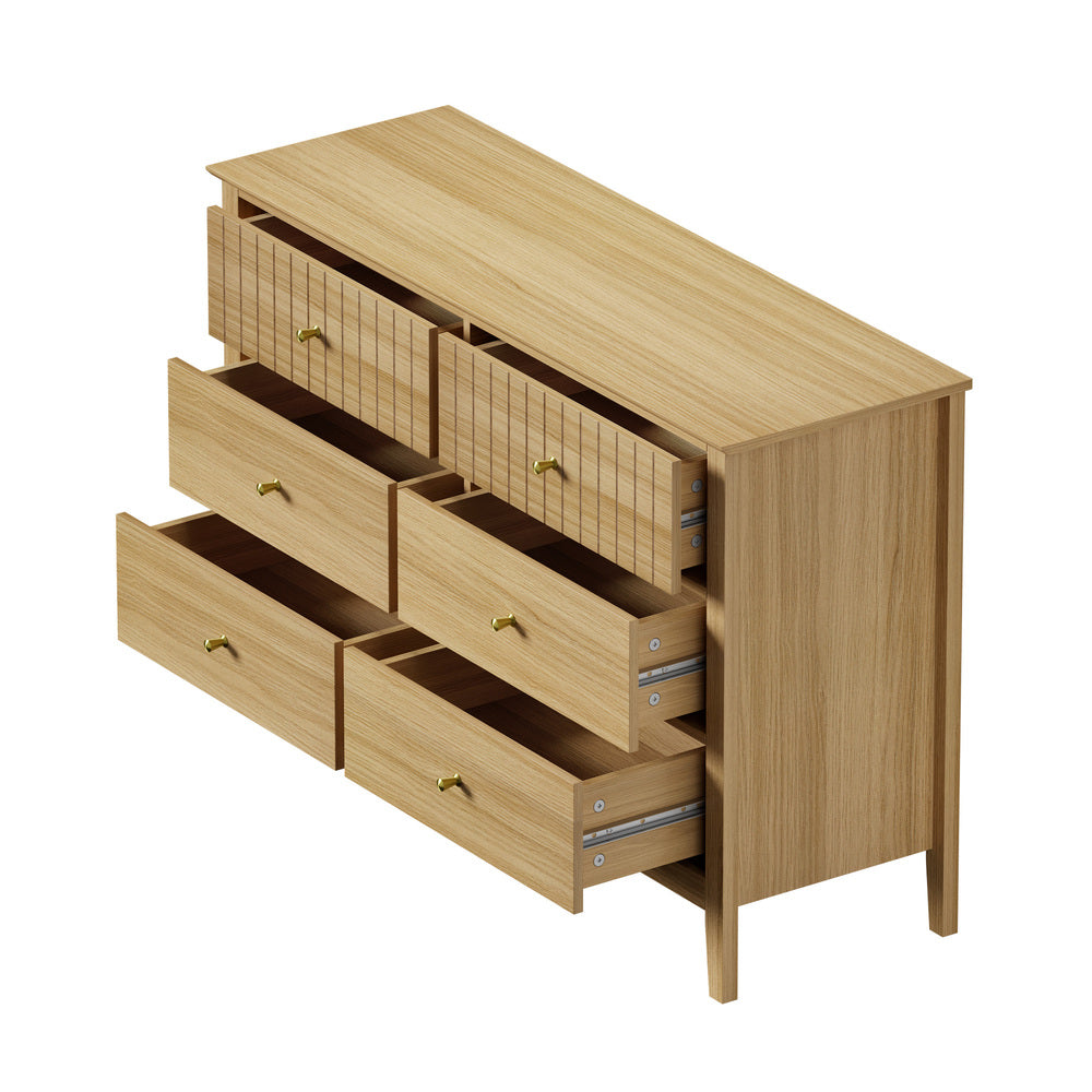 Hilda 6 Drawer Chest Natural