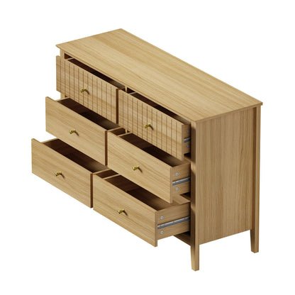 Hilda 6 Drawer Chest Natural