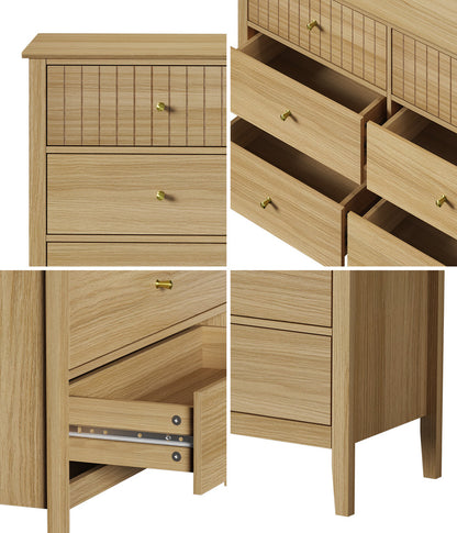 Hilda 6 Drawer Chest Natural