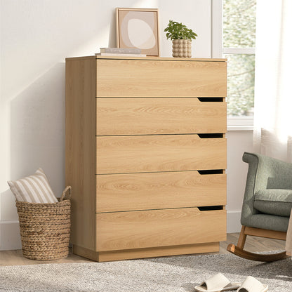 Soren 5 Drawer Tallboy Natural