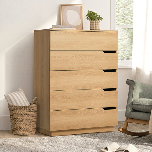 Soren 5 Drawer Tallboy Natural