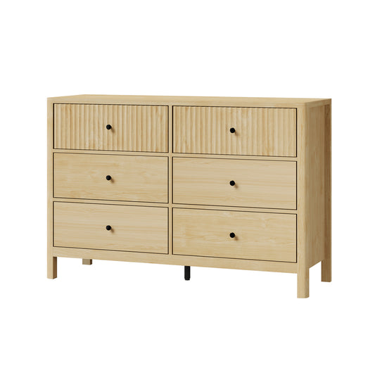 Mira 6 Drawer Chest Natural