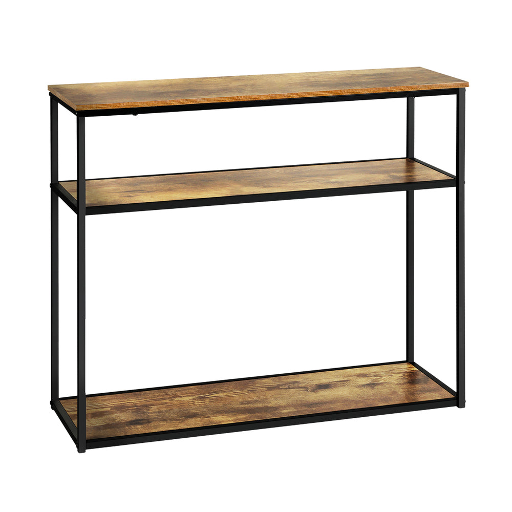 Polly 3 Tier Console Table Oak