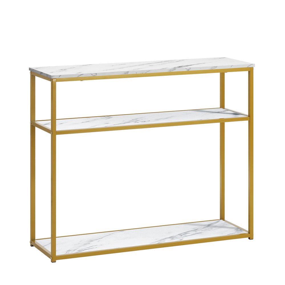 Polly 3 Tier Console Table White