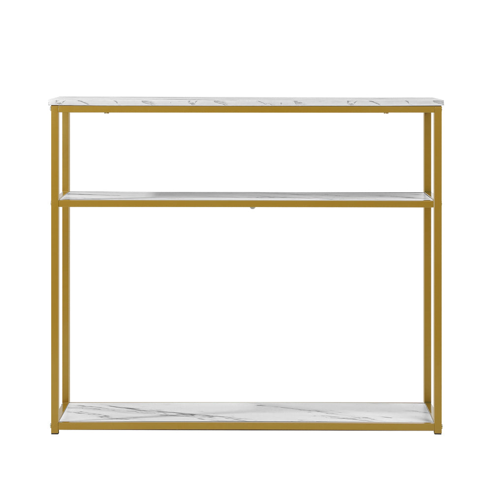 Polly 3 Tier Console Table White