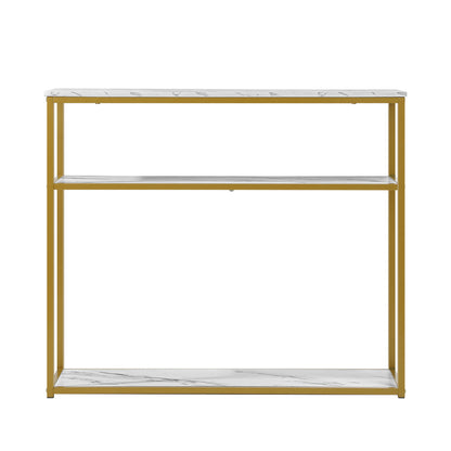Polly 3 Tier Console Table White