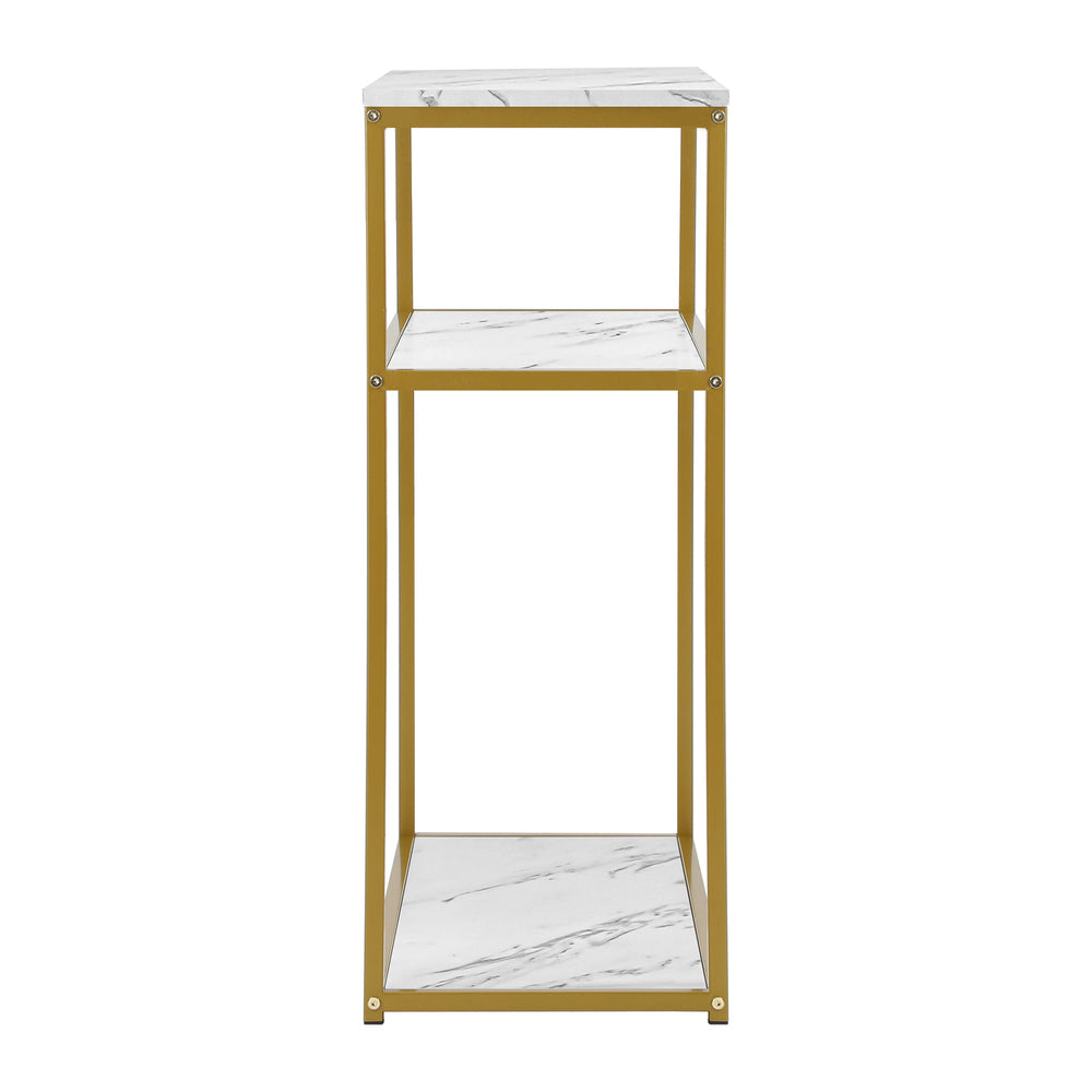 Polly 3 Tier Console Table White