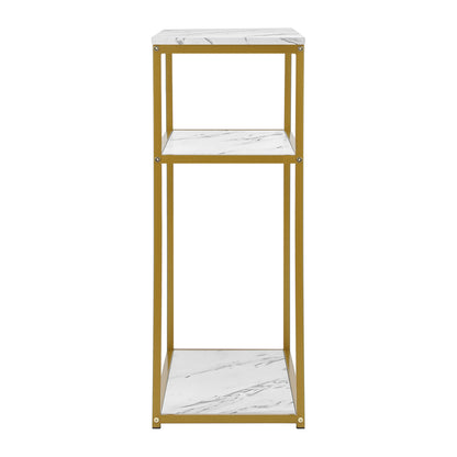 Polly 3 Tier Console Table White