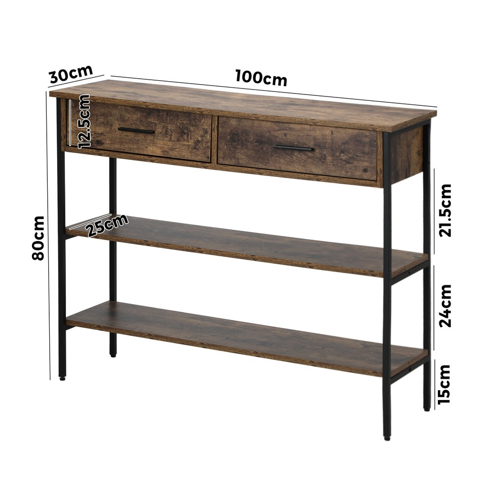 Caralie Console Table Brown
