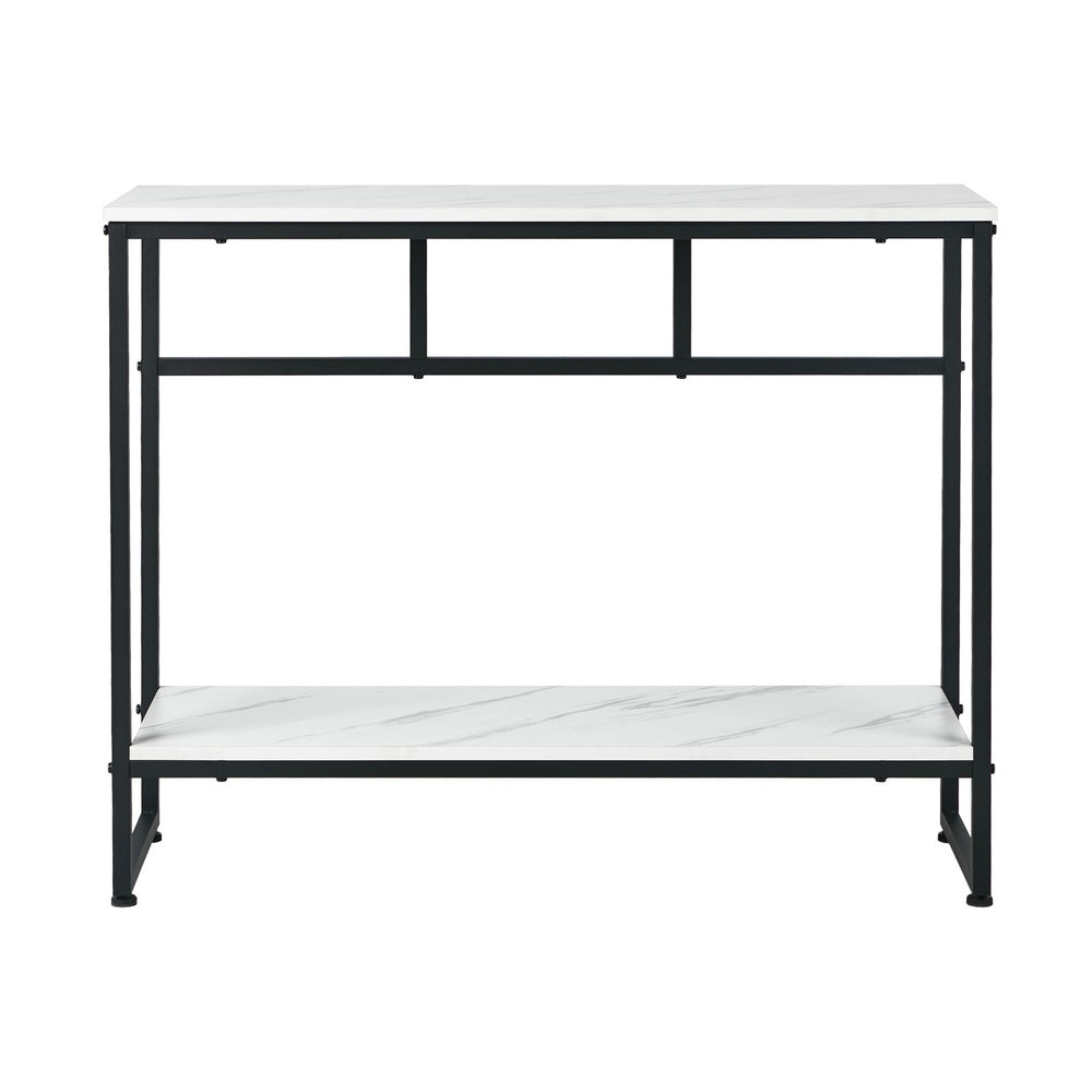 Aria Marble  Console Table Black