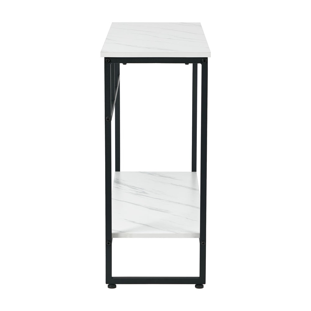 Aria Marble  Console Table Black