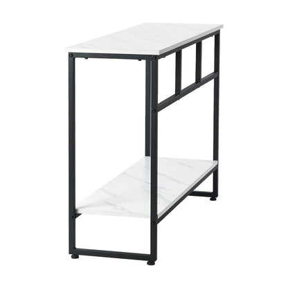 Aria Marble  Console Table Black