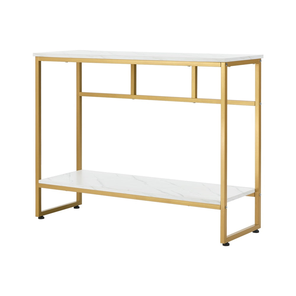 Aria Marble  Console Table Gold