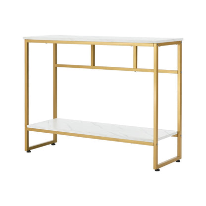Aria Marble  Console Table Gold