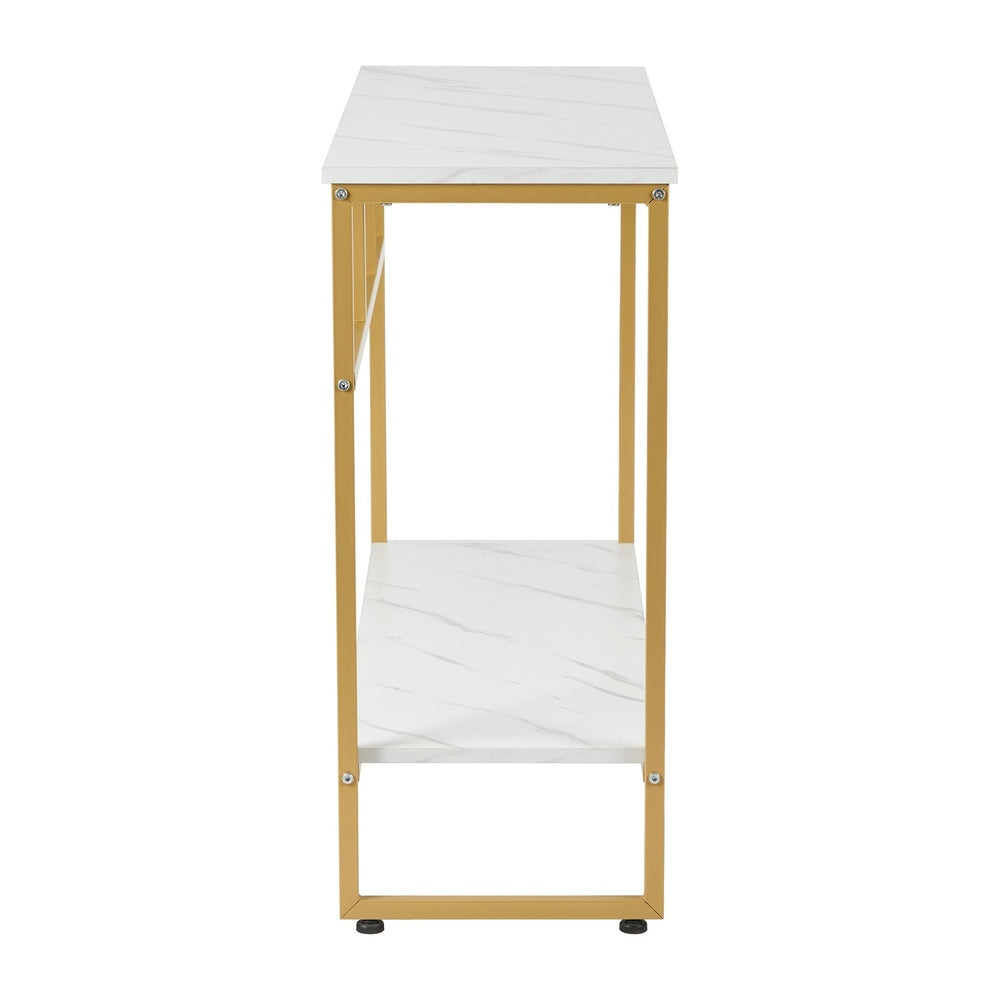 Aria Marble  Console Table Gold