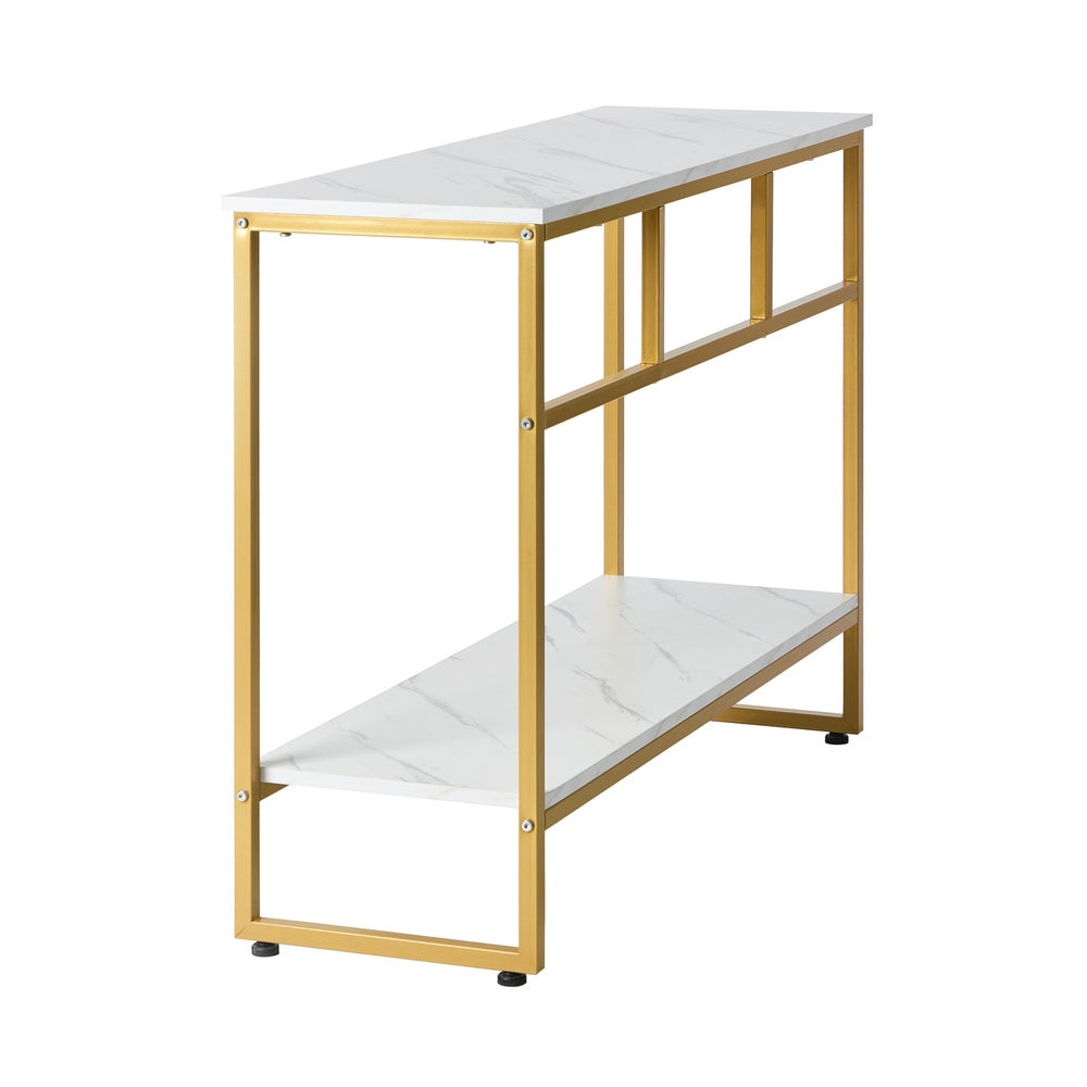 Aria Marble  Console Table Gold