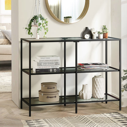 Nova 3 Shelves Console Table Black