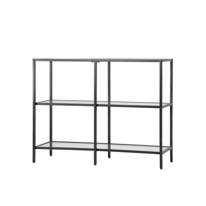 Nova 3 Shelves Console Table Black