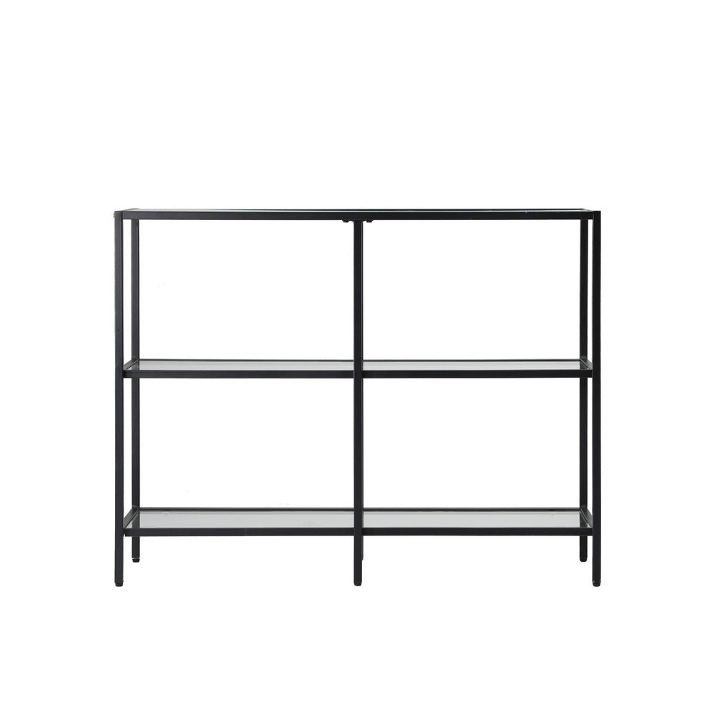 Nova 3 Shelves Console Table Black