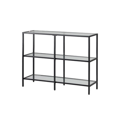 Nova 3 Shelves Console Table Black