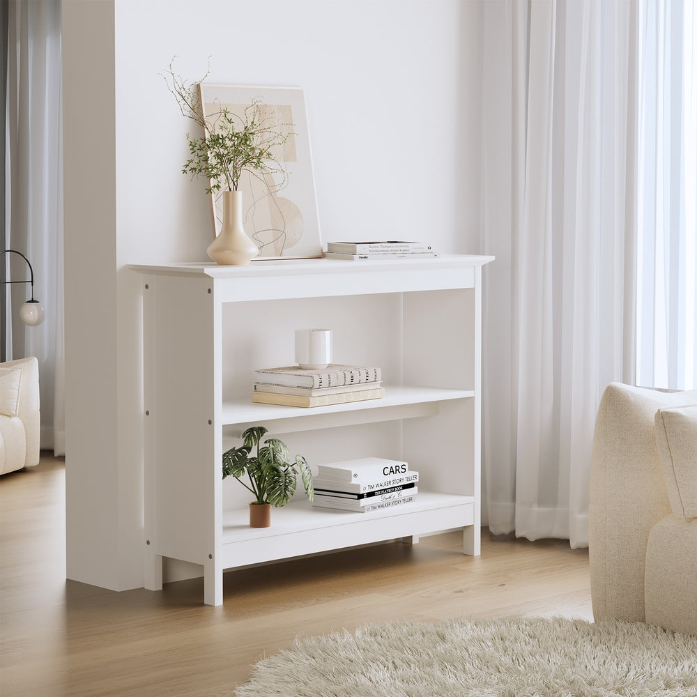 Holland 3-Tier Console Table White
