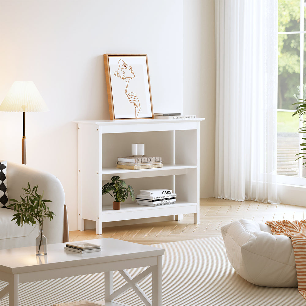 Holland 3-Tier Console Table White