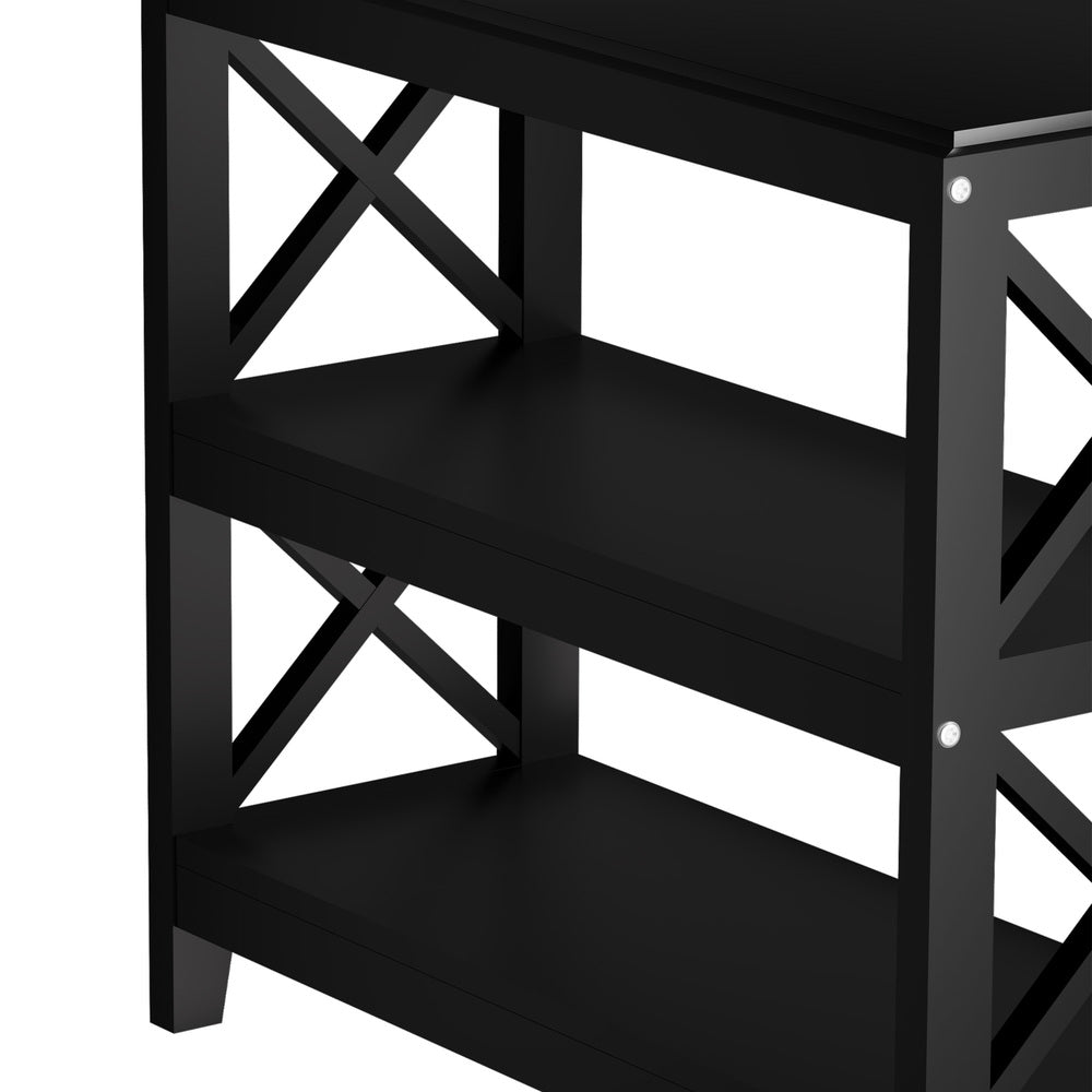 Camby 3-Tier Console Table Black