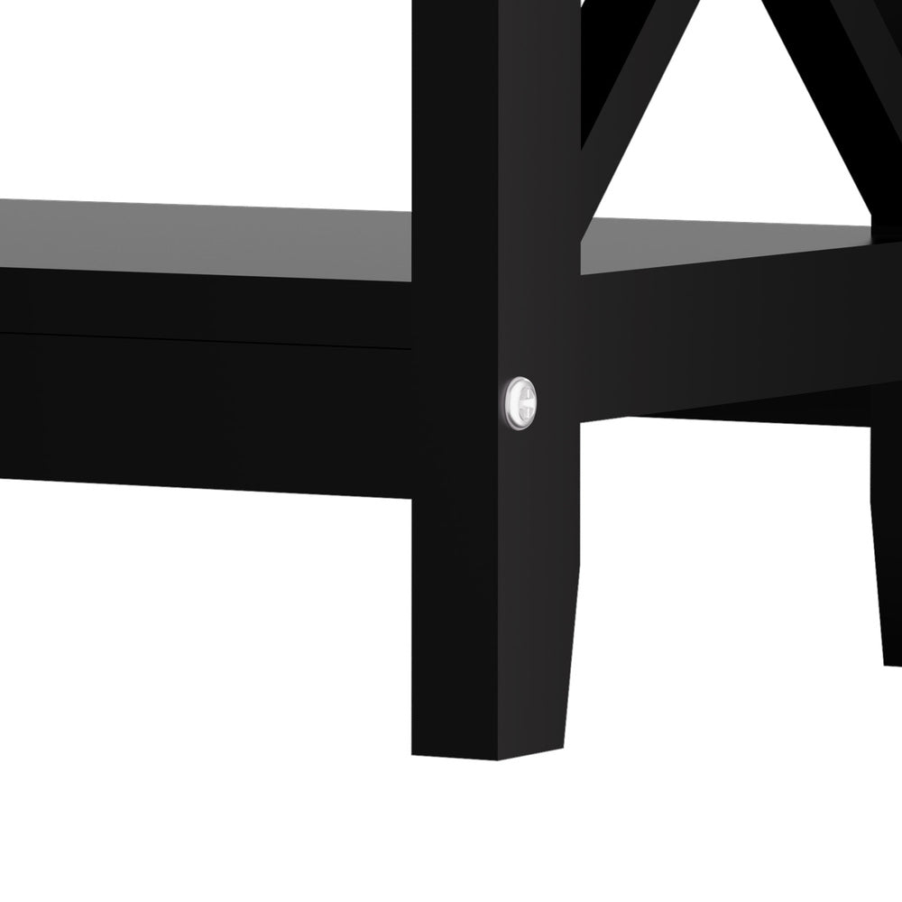 Camby 3-Tier Console Table Black