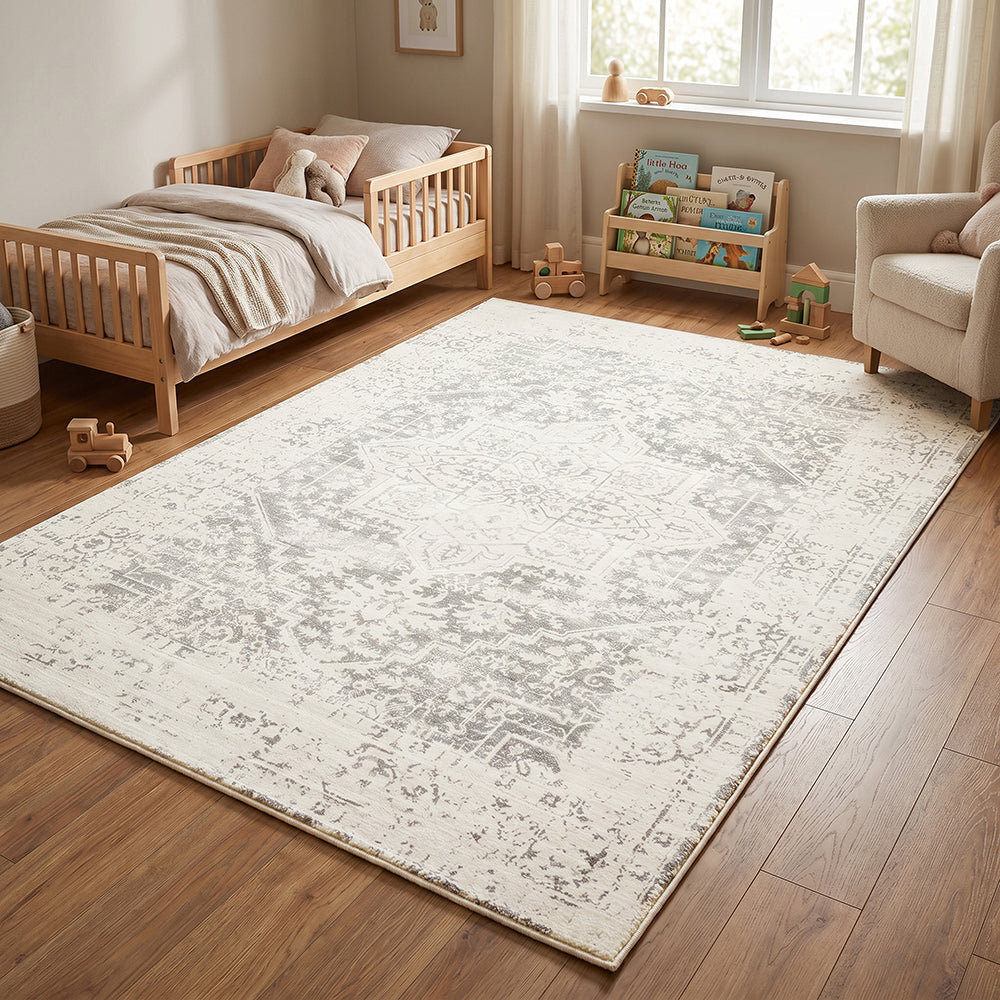 Cushy Asha Silver Rug