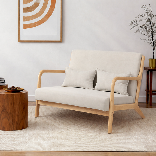 Camden 2 Seater Lounge Beige