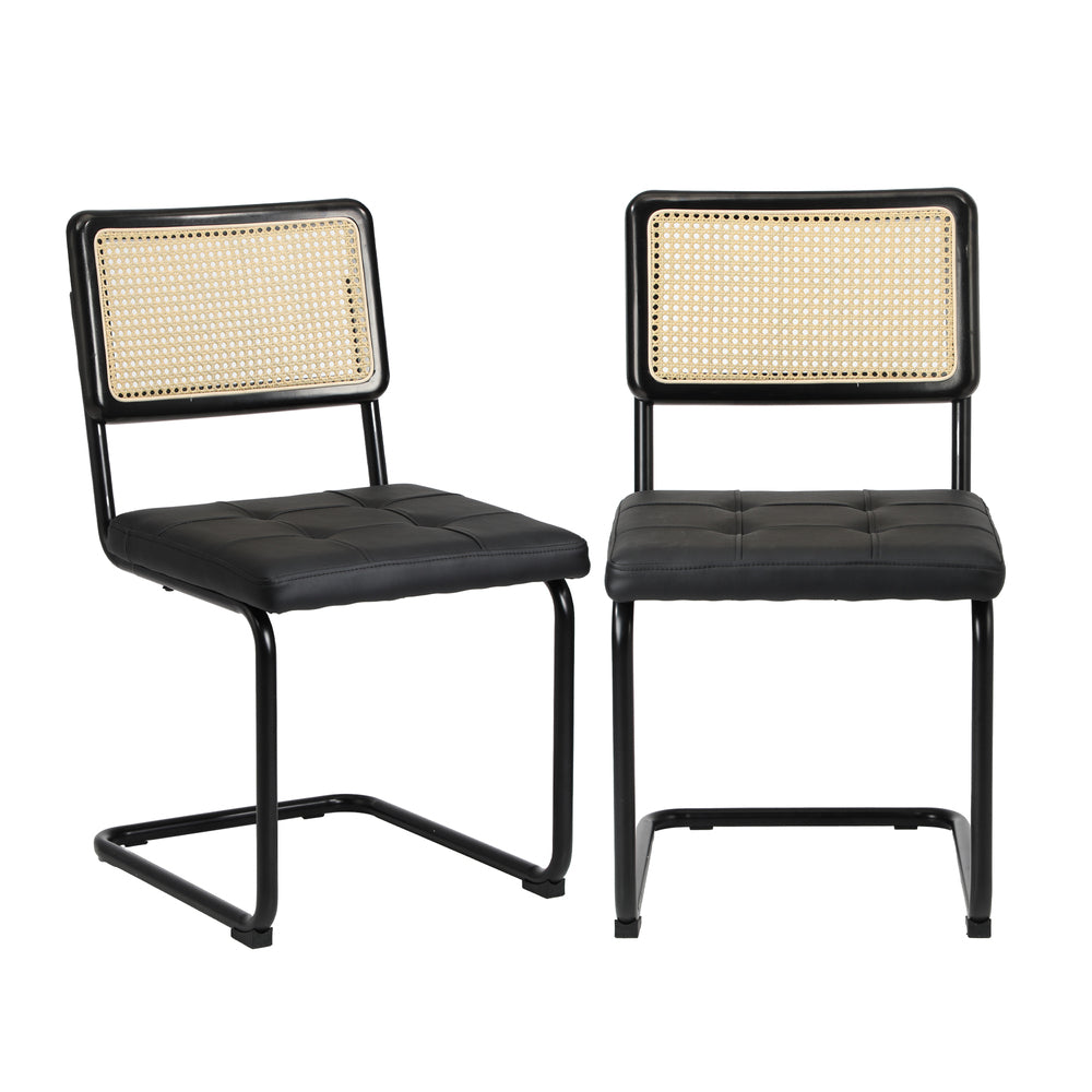 Marcel Rattan Dining Chairs 2PC