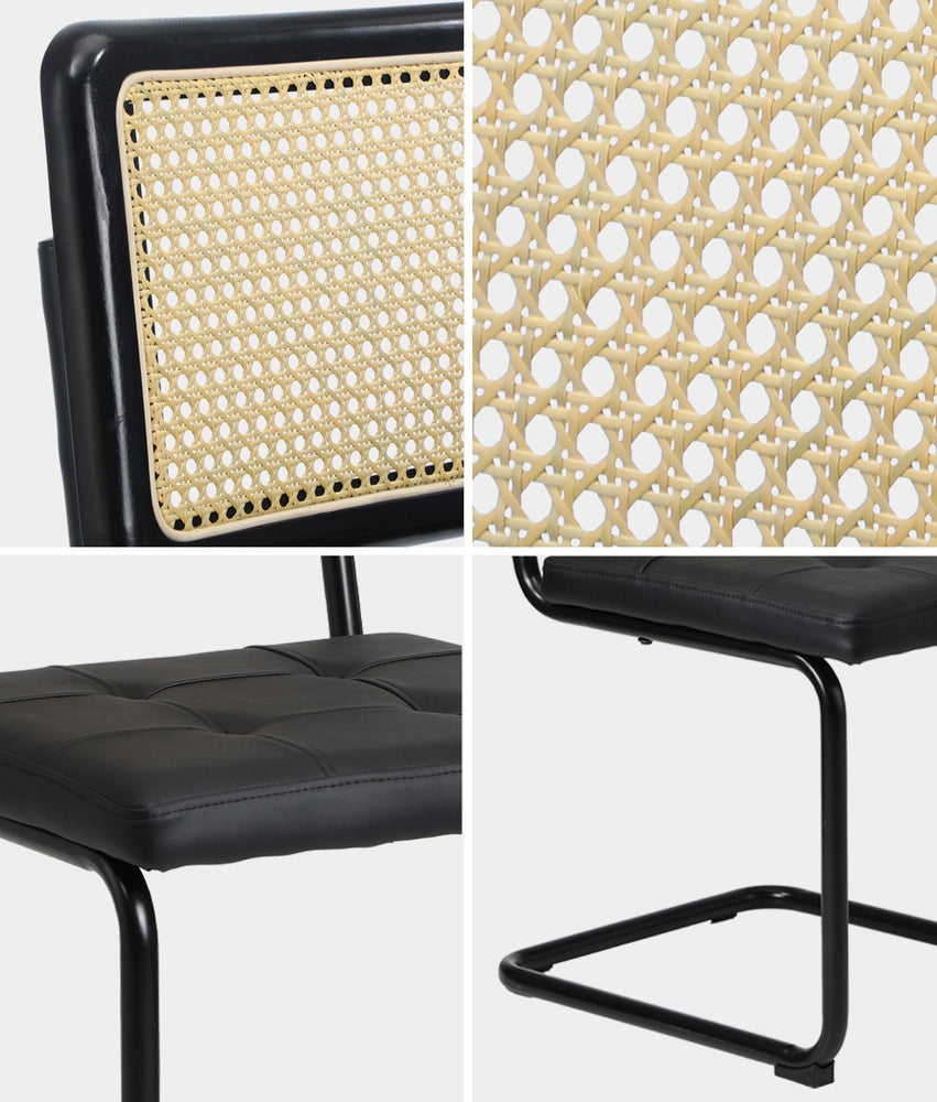 Marcel Rattan Dining Chairs 2PC