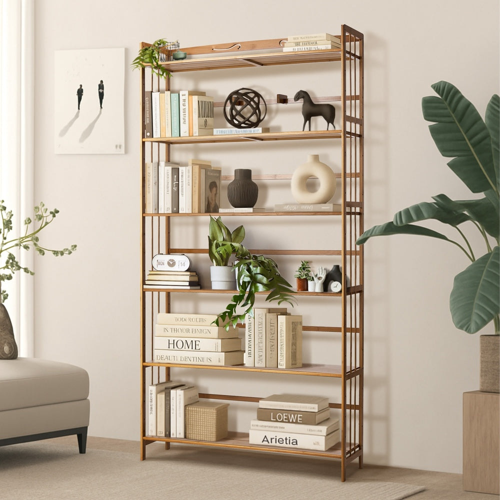 Tobias 6-Tier Bookshelf Natural