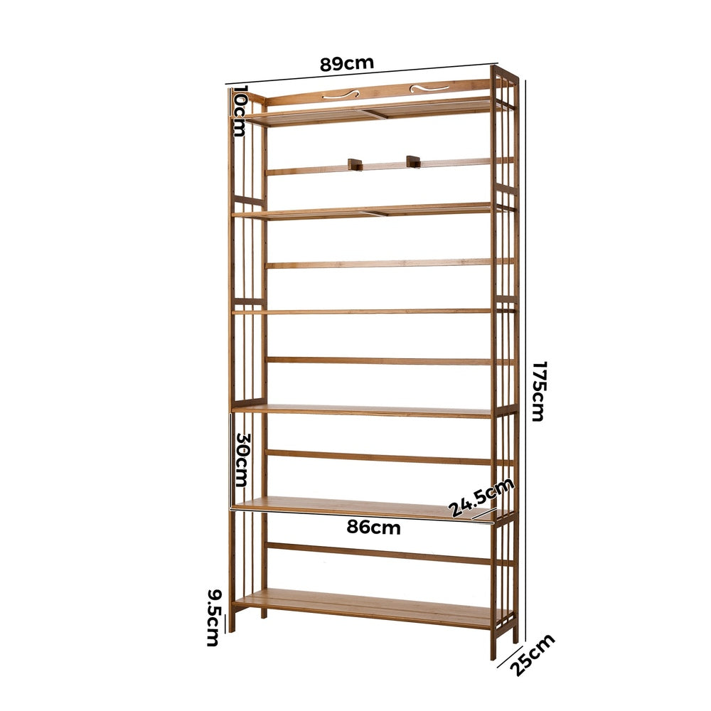 Tobias 6-Tier Bookshelf Natural