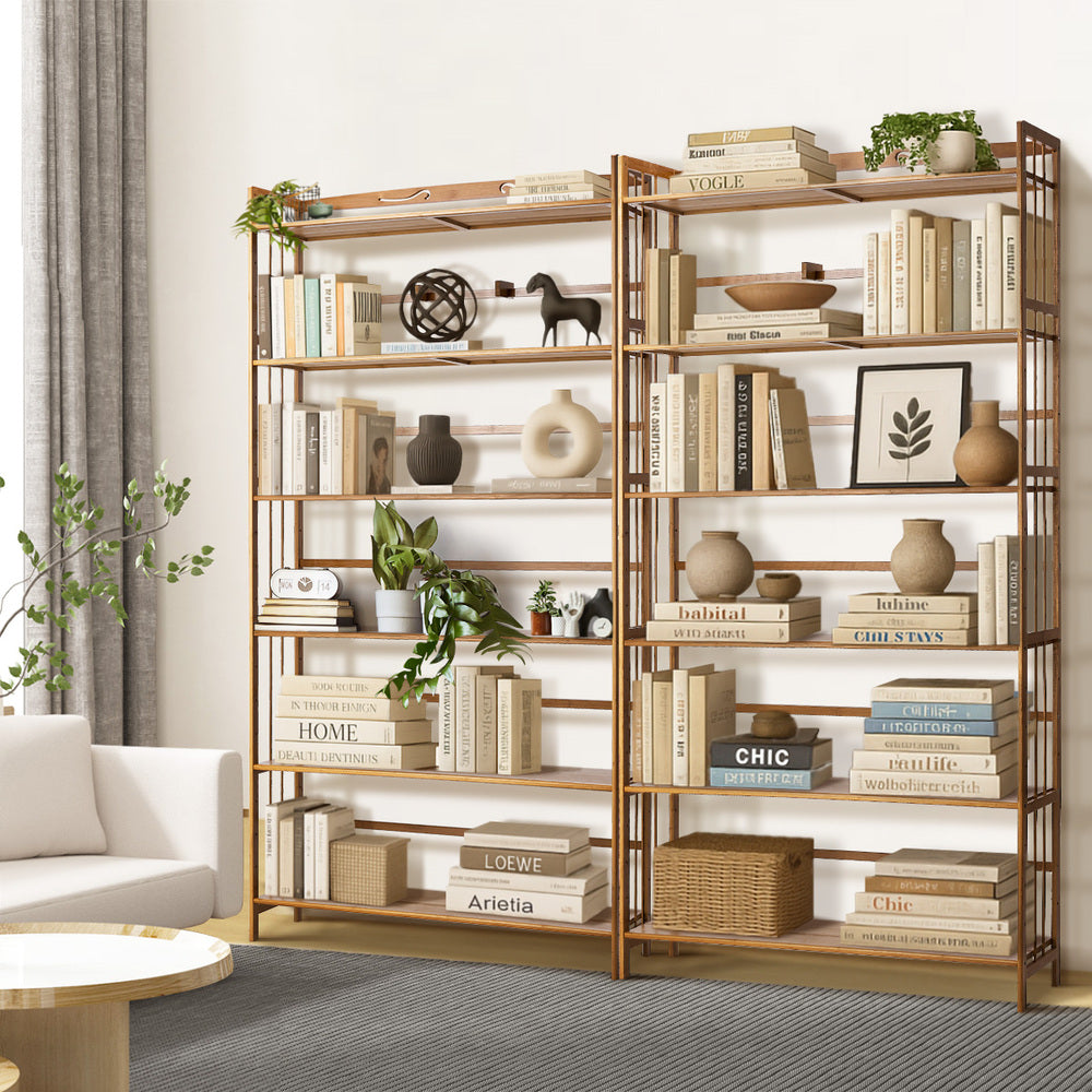 Tobias 6-Tier Bookshelf Natural