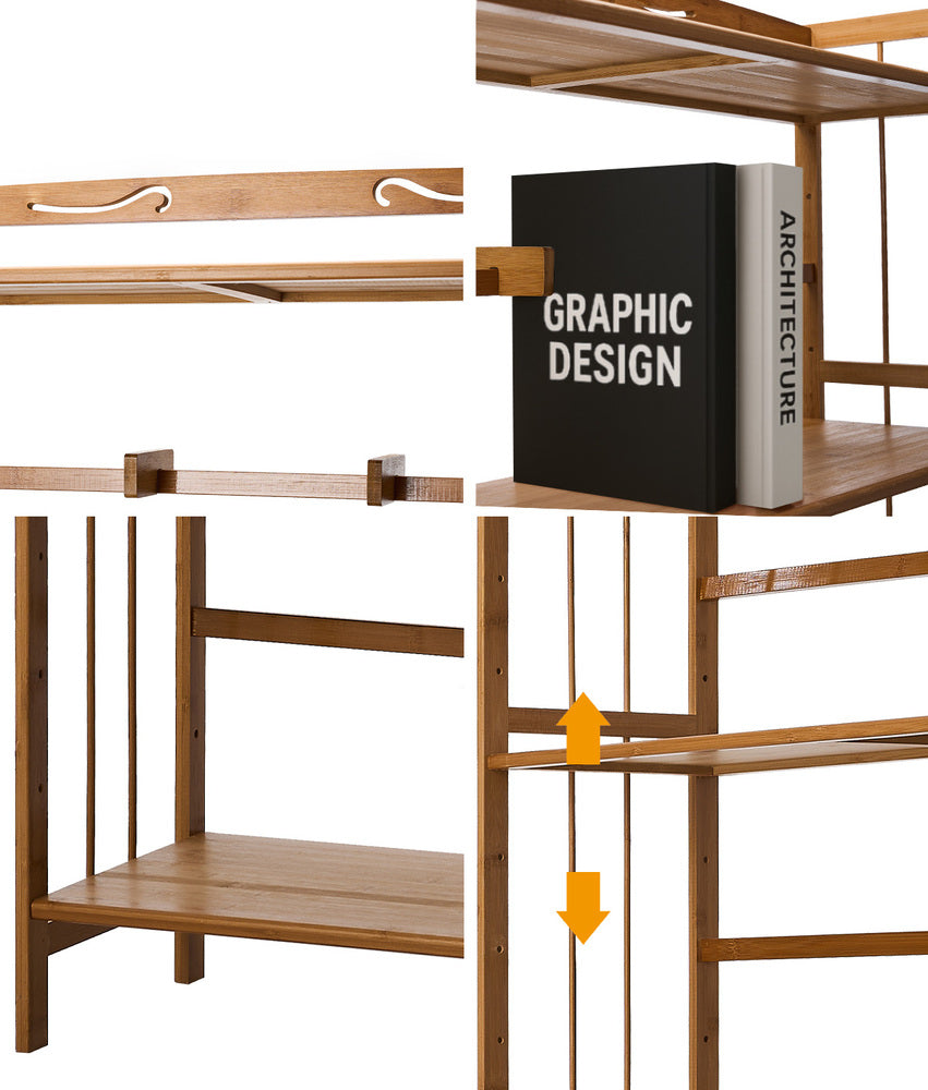 Tobias 6-Tier Bookshelf Natural