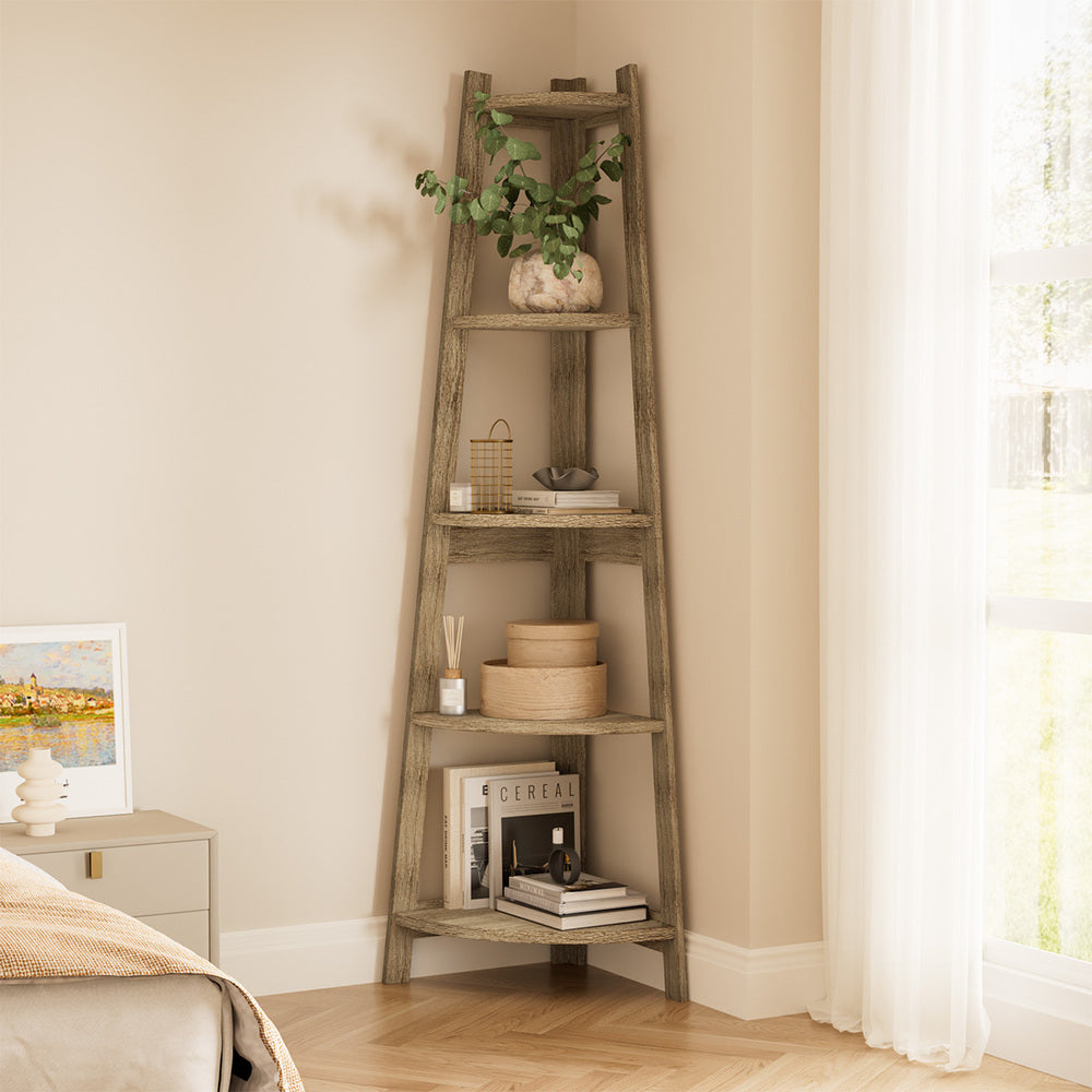Alix 5 Tier Corner Ladder Shelf