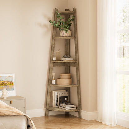 Alix 5 Tier Corner Ladder Shelf