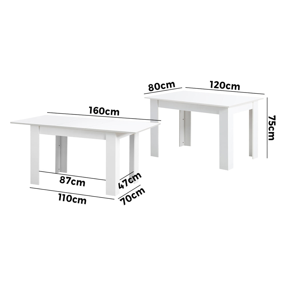 Cato 6 Seater Dining Table White
