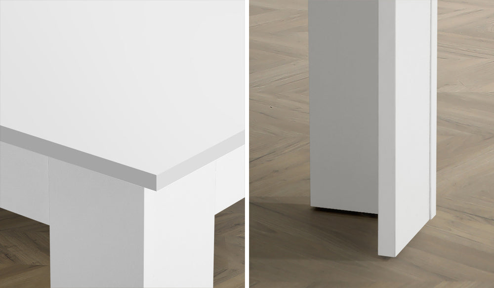 Cato 6 Seater Dining Table White