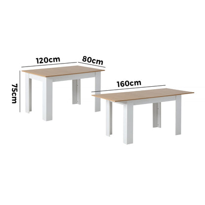 Laina 6 Seater Dining Table White