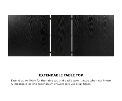 Raijin 6 Seater Dining Table Black