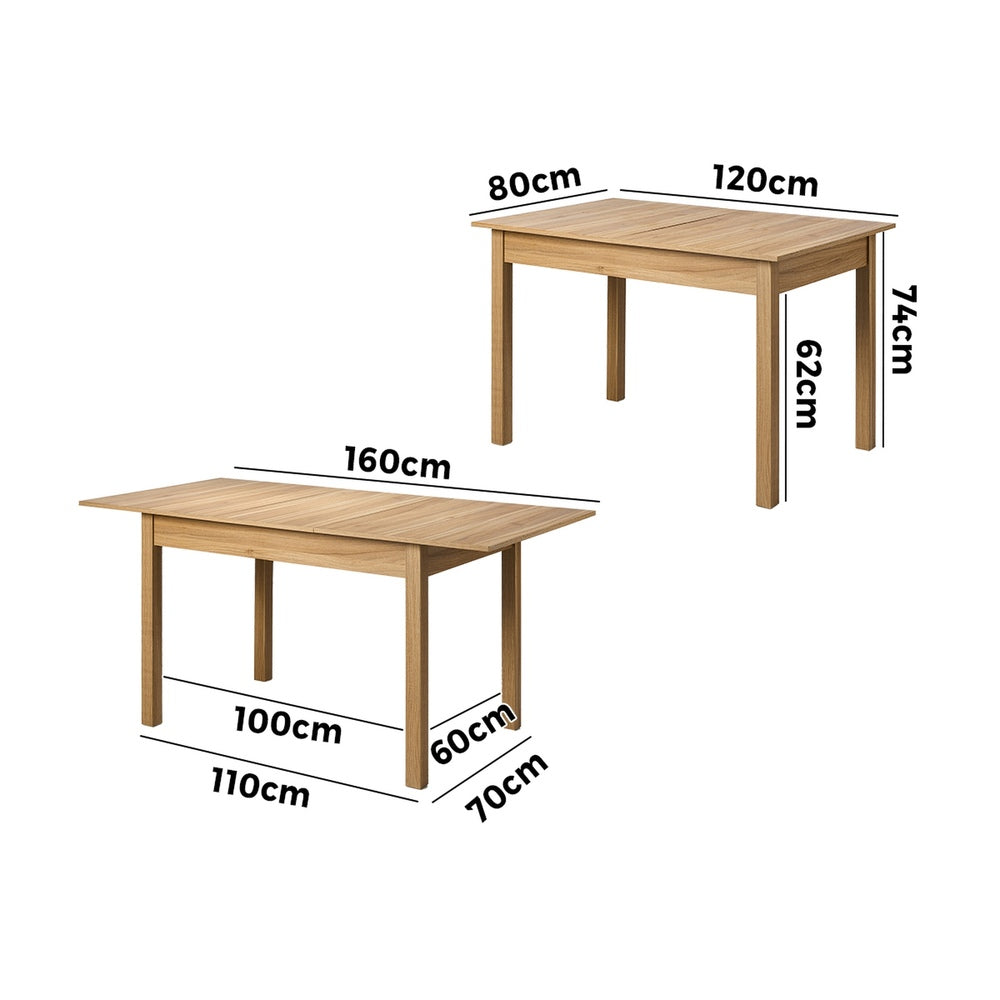 Raijin 6 Seater Dining Table Oak
