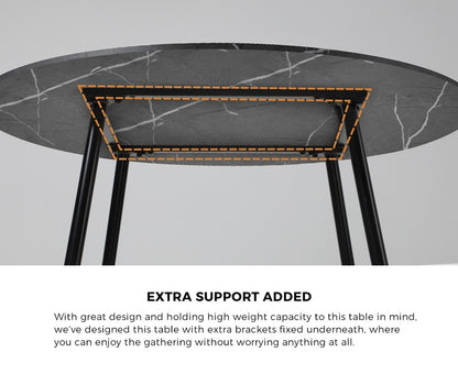 Clark Dining Table Black