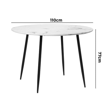 Teresa 4 Seater Dining Table White