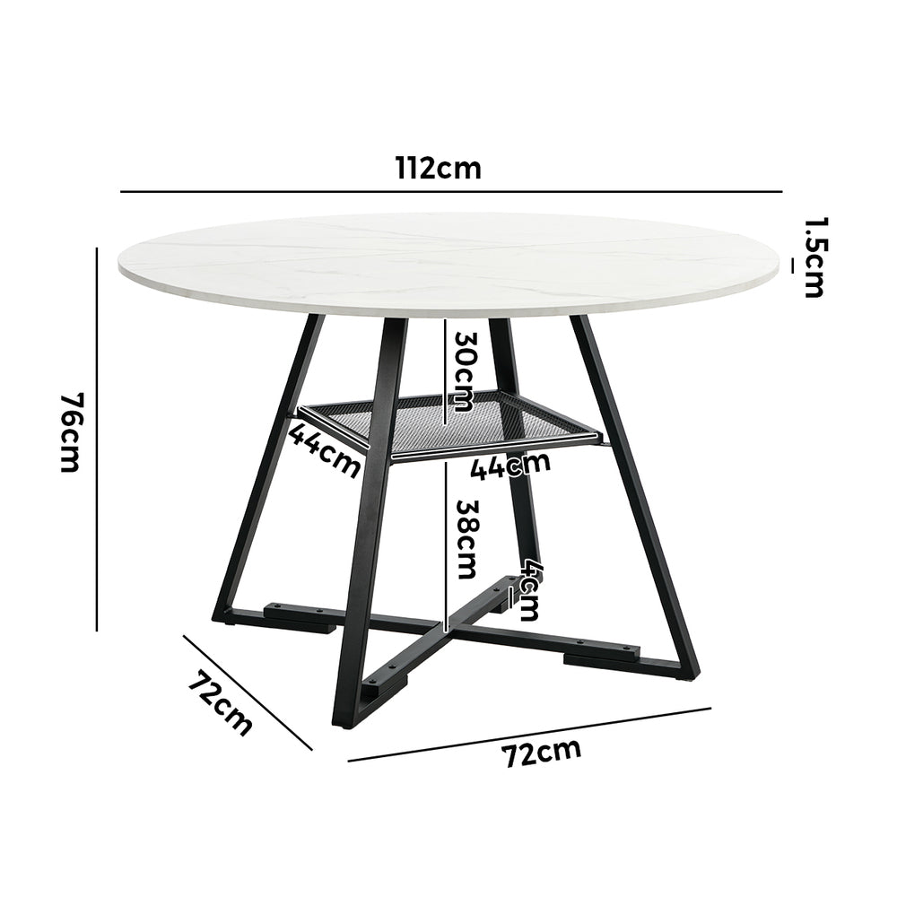 Maxene Dining Table White