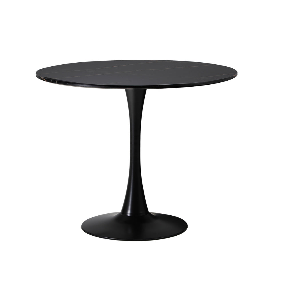 Titan Marble Dining Table Black