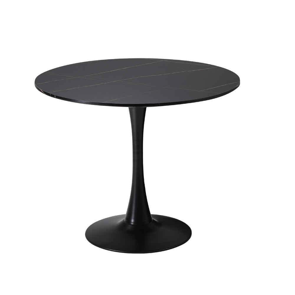 Titan Marble Dining Table Black